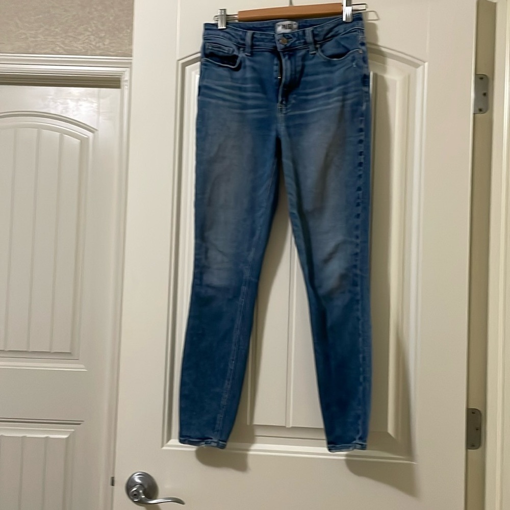 Paige Hoxton Ankle Distressed Blue Jeans